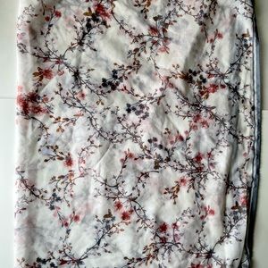 Decorative fashion scarf pink cherry blossom